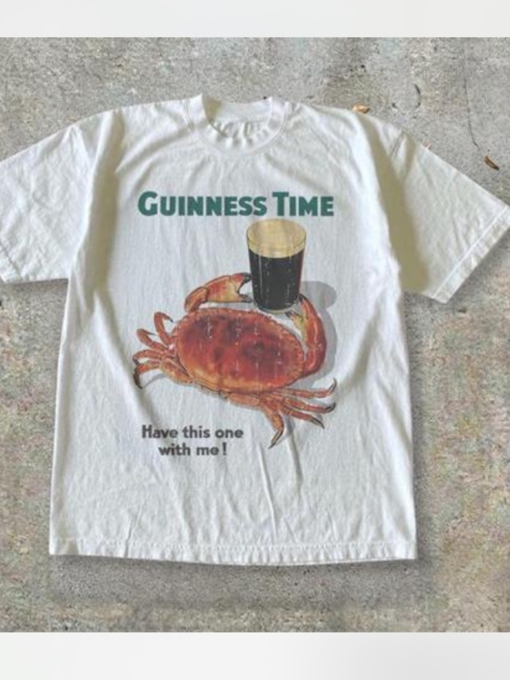 Guinness Time White Graphic Tee - Men